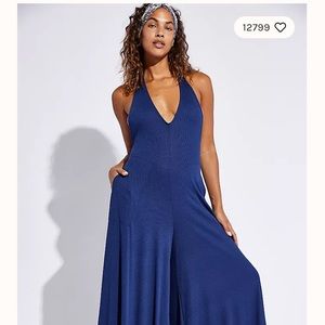 Free people sapphire one-piece jumpsuit